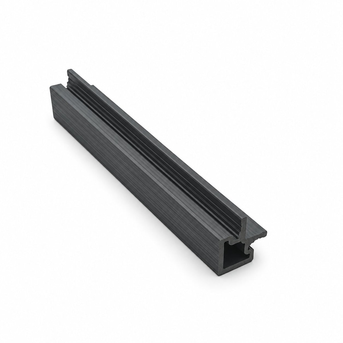 Anthracite Grey female-to-female external corner — Prestige slatted cladding