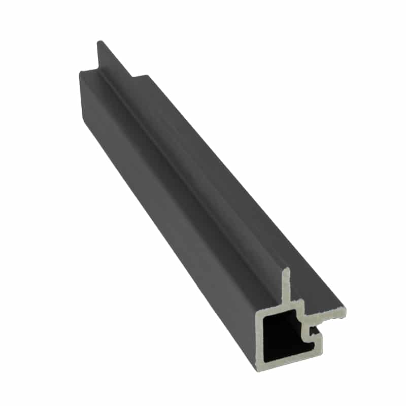 Anthracite Grey Composite Slatted Cladding Corner