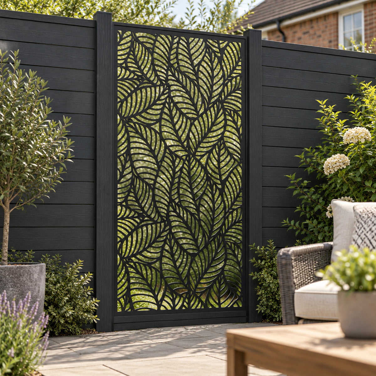Single option Decorative Composite Screen - Fauna - 1830 x 900mm — installed project visualisation