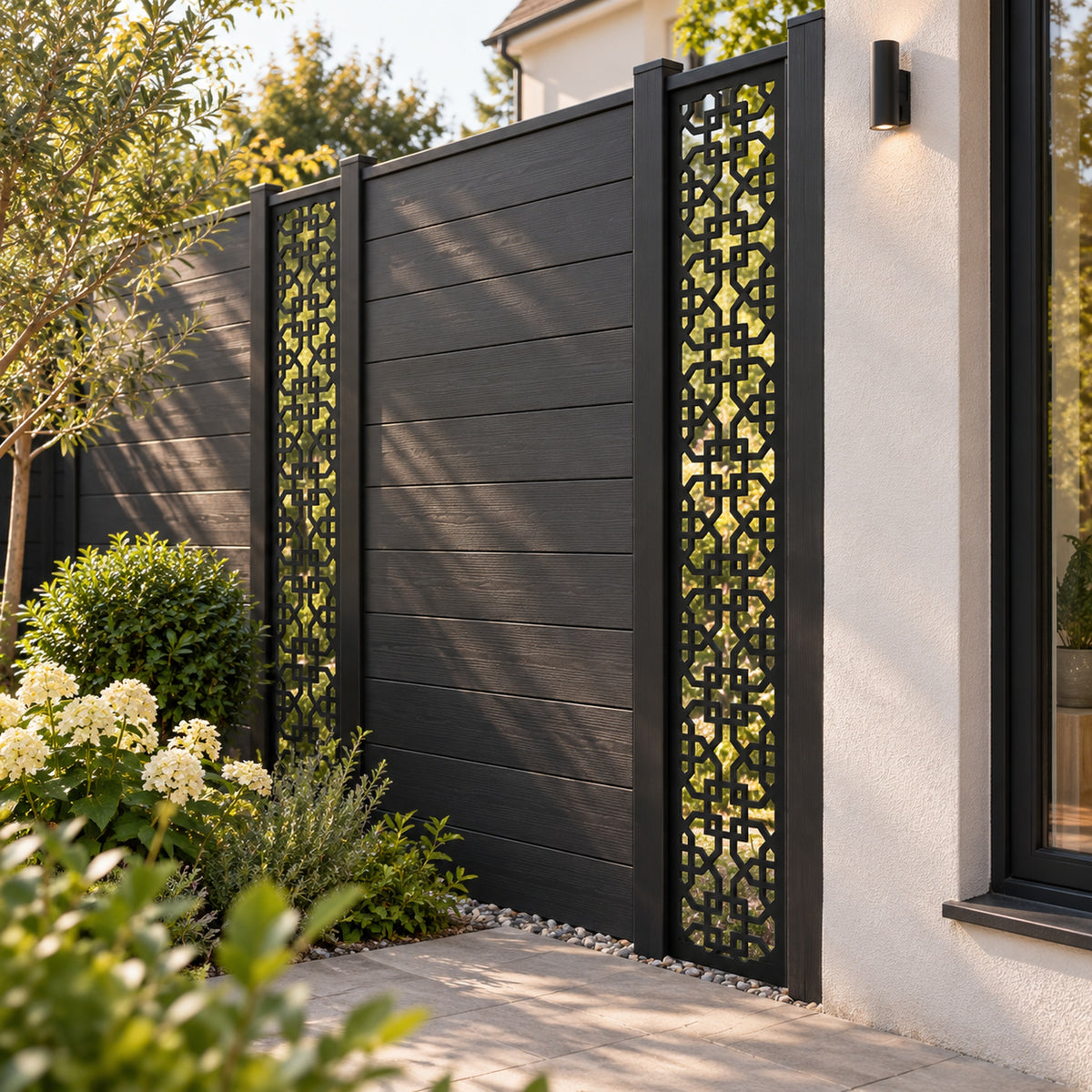 Single option Decorative Composite Screen - Sanctuary - 1830 x 300mm — installed project visualisation