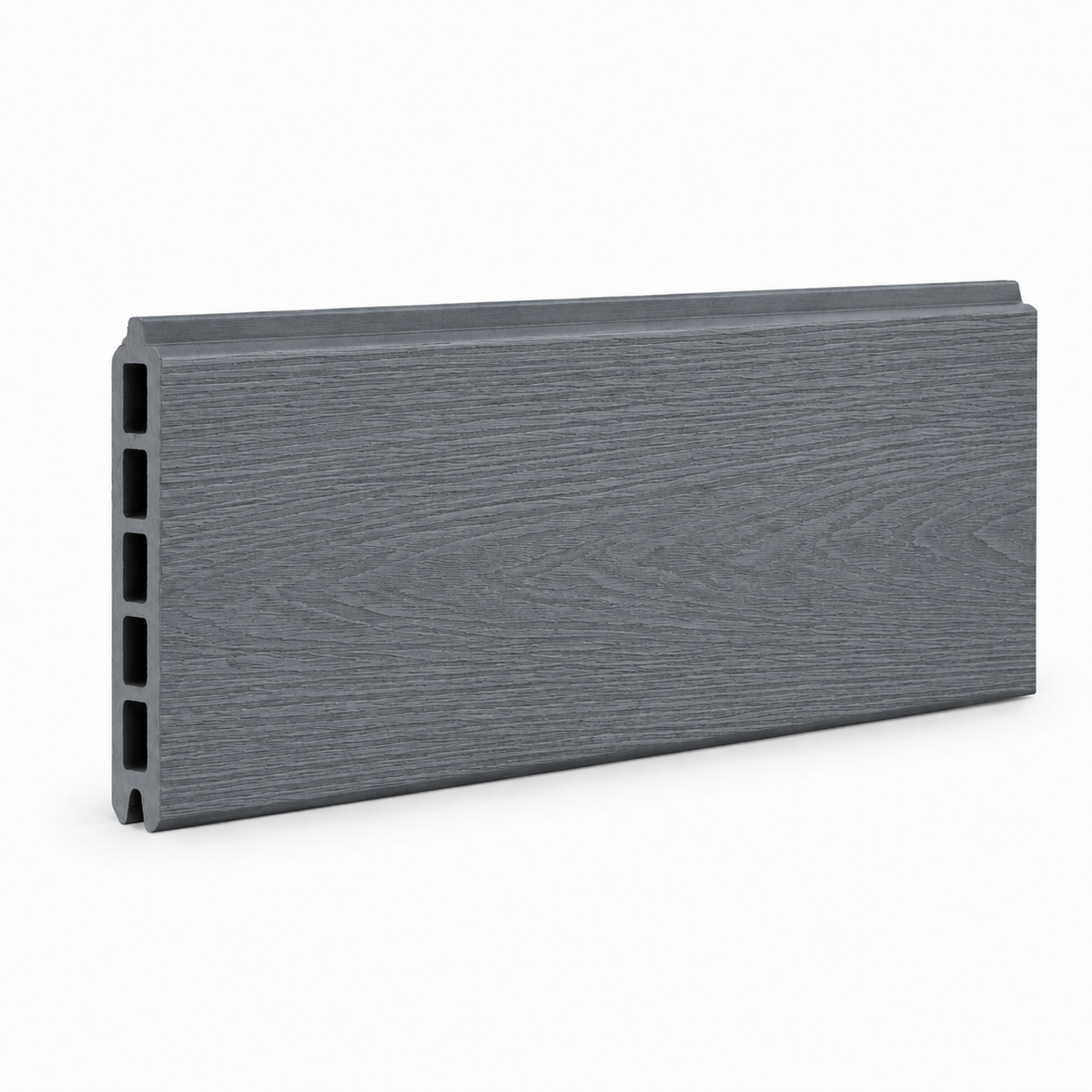 Anthracite Grey Prestige woodgrain fence board — board detail