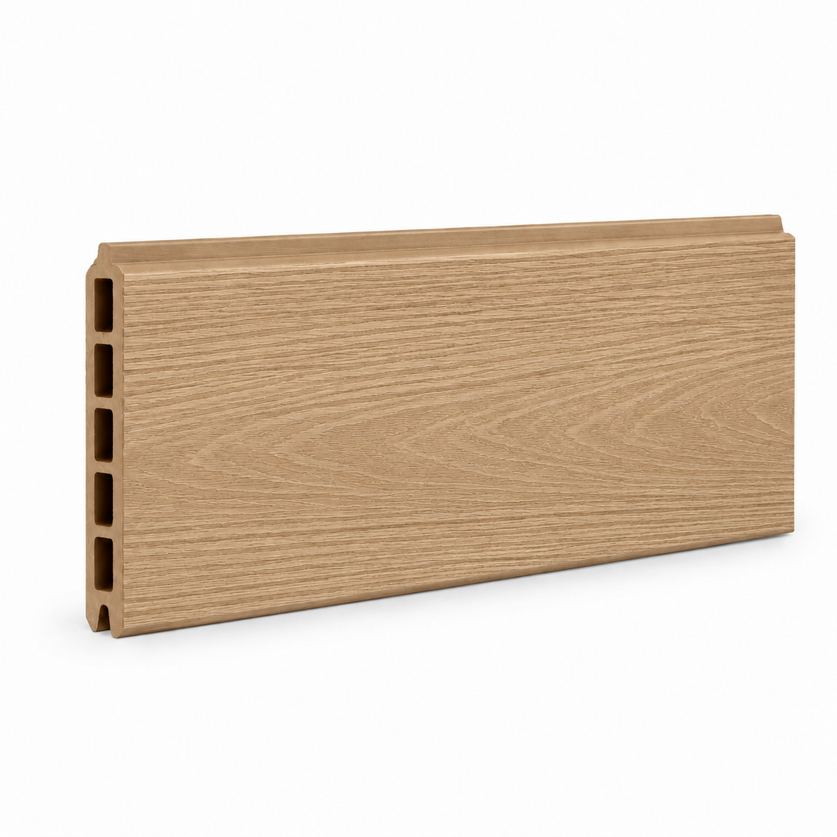 Natural Oak Prestige woodgrain fence board — board detail