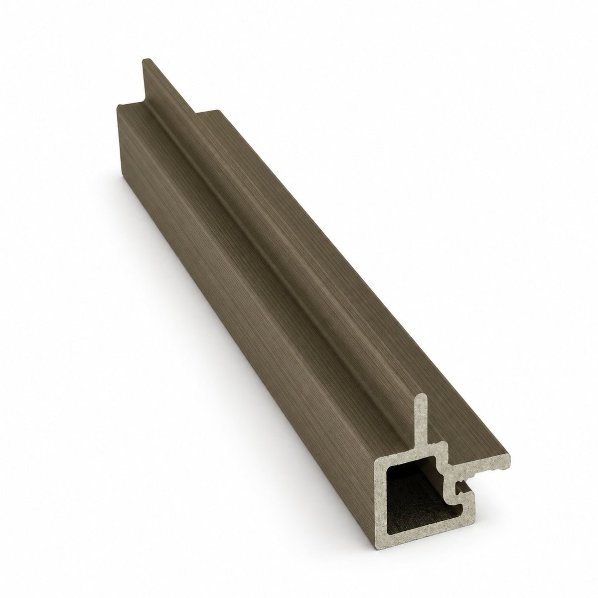 Antique male-to-female external corner — Prestige slatted cladding