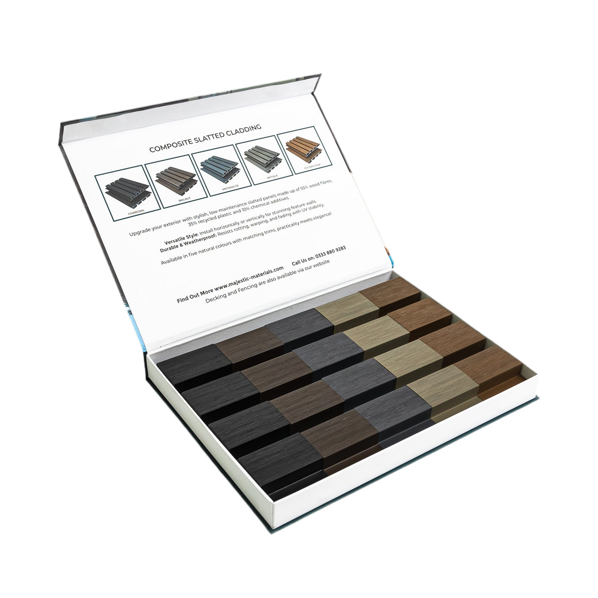 Sample Pack - Premium Composite Slatted Wall Cladding – Majestic Materials