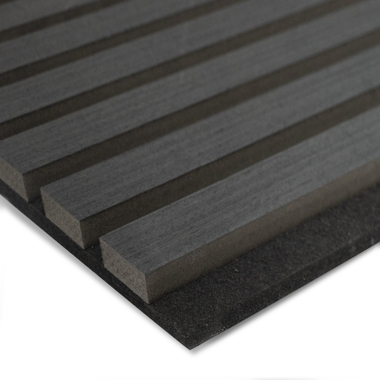 Charcoal Black Acoustic Wall Panelling