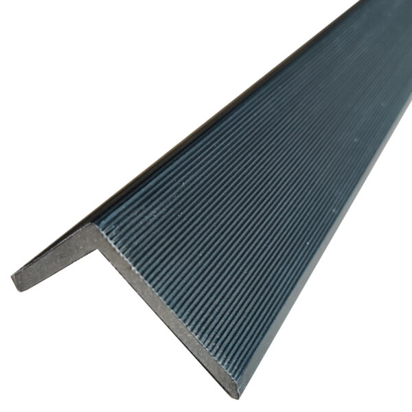 Charcoal Black Composite Slatted Cladding End Trim