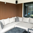 Golden Teak Composite Slatted Cladding Lounge