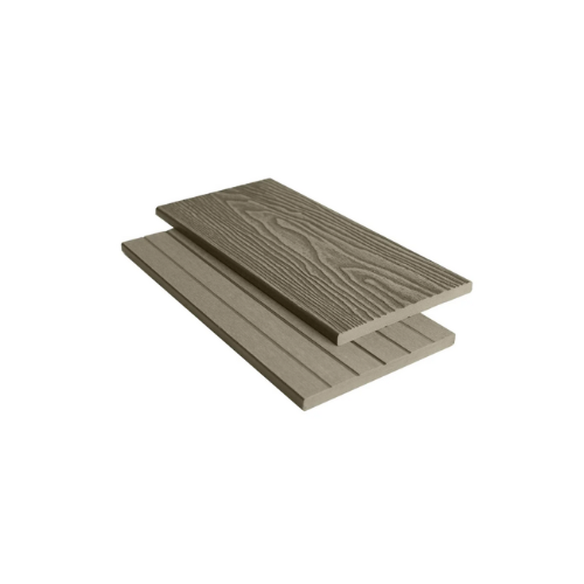 Oak Signature woodgrain fascia boards showing the textured face and hollow profile