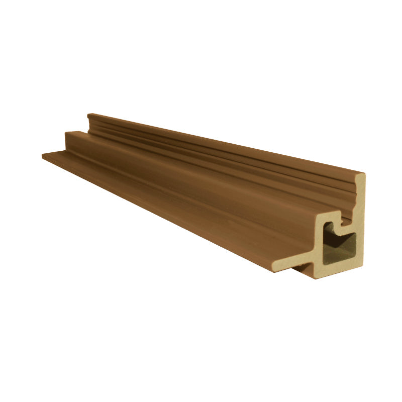 Teak - Internal Corner Trim Composite Slatted Cladding