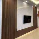 Walnut Composite Slatted Cladding Lounge
