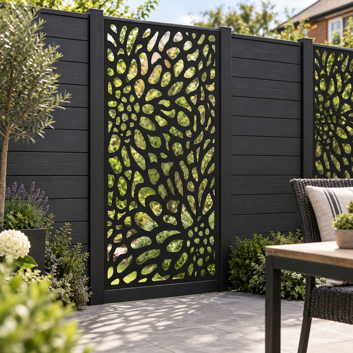 Single option Decorative Composite Screen - Corolla - 1830 x 900mm — installed project visualisation