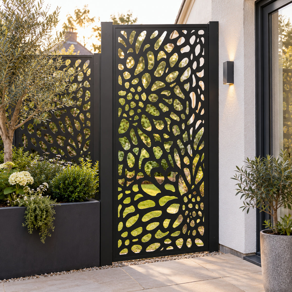 Single option Decorative Composite Screen - Corolla - 1830 x 900mm — installed project visualisation
