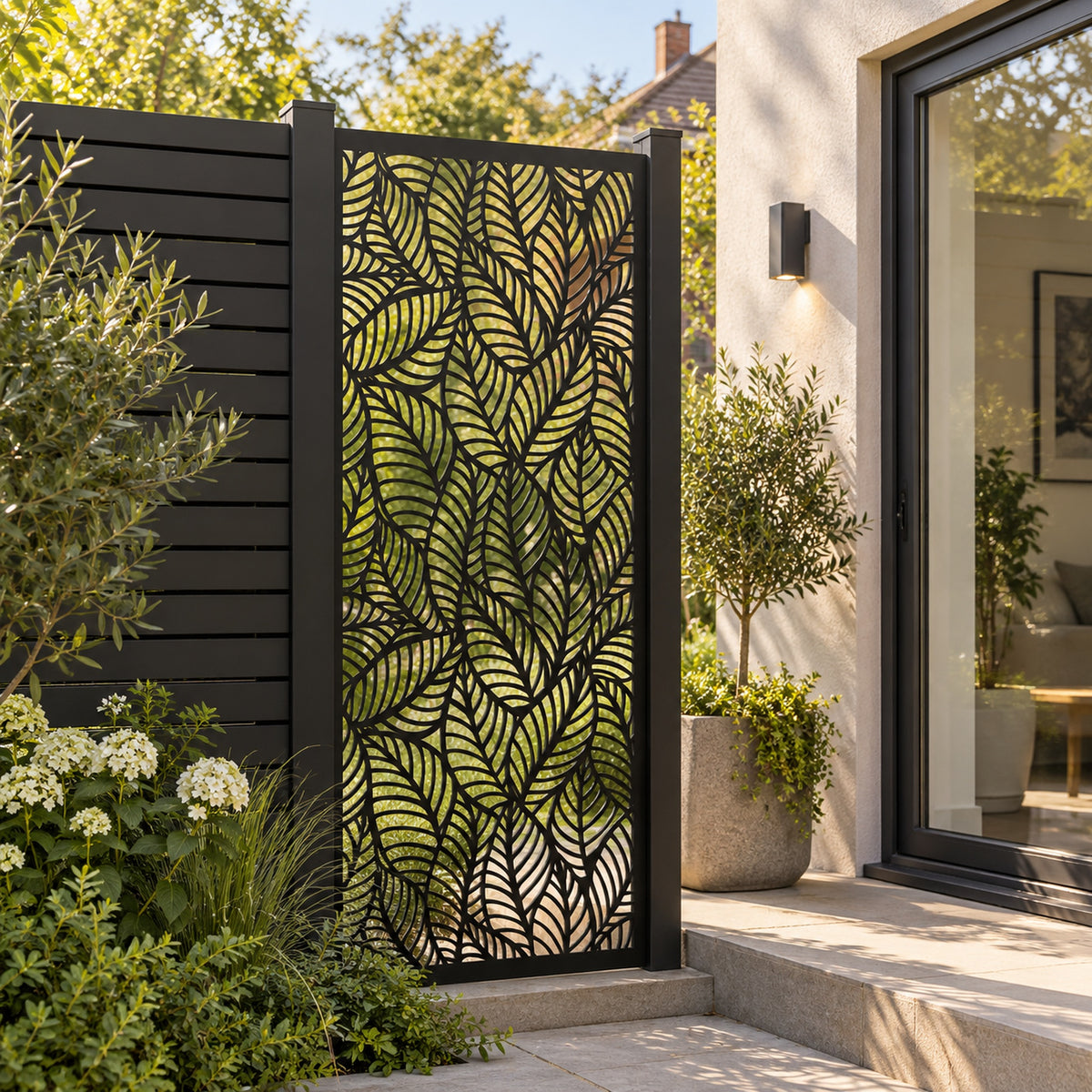 Single option Decorative Composite Screen - Fauna - 1830 x 900mm — installed project visualisation