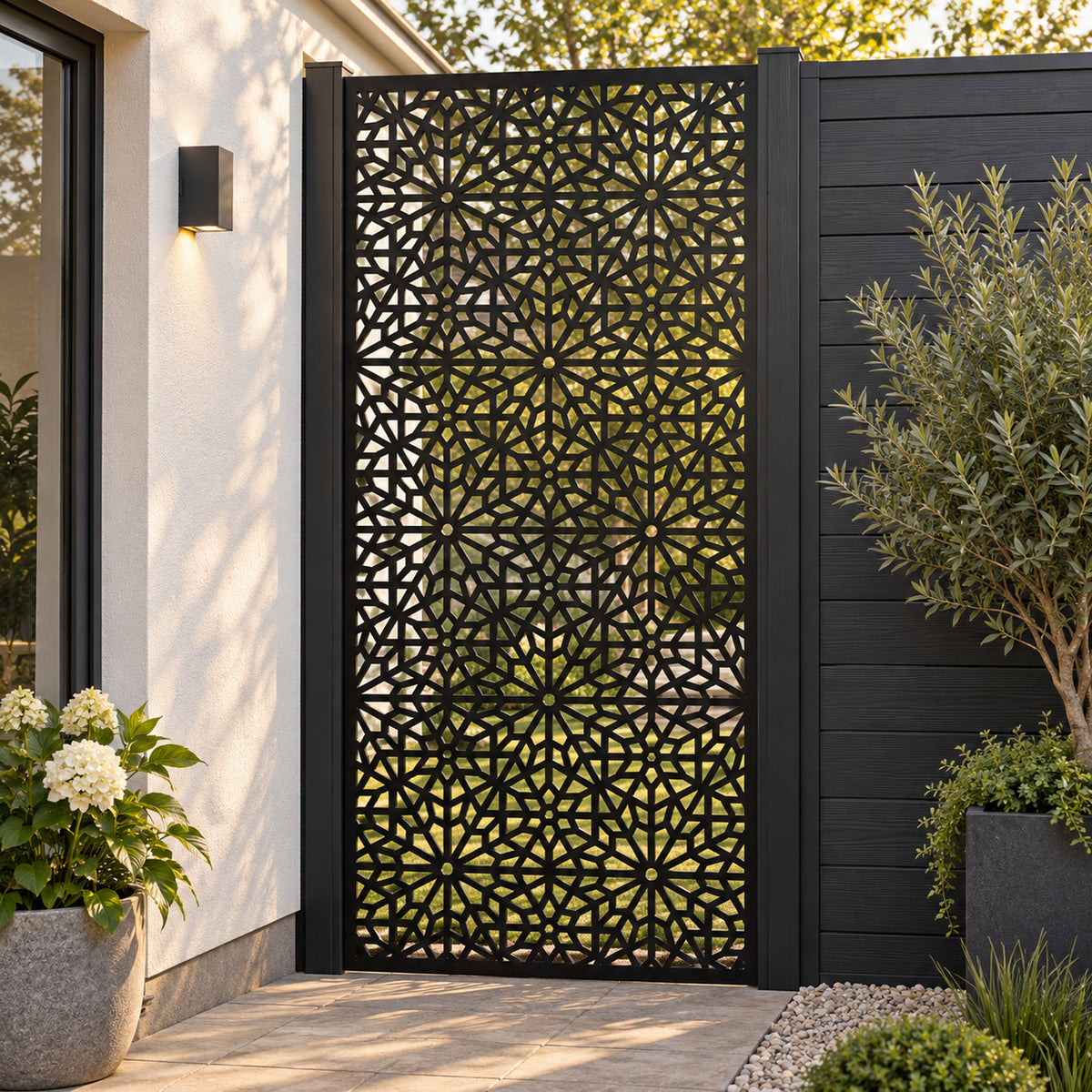 Single option Decorative Composite Screen - Harmony - 1830 x 900mm — installed project visualisation