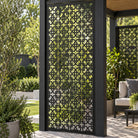 Single option Decorative Composite Screen - Sanctuary - 1830 x 900mm — installed detail visualisation