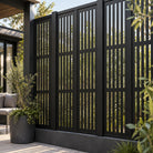 Single option Decorative Composite Screen - Slatted - 1830 x 300mm — installed detail visualisation