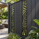Single option Decorative Composite Screen - Tropical - 1830 x 300mm — installed detail visualisation