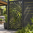 Single option Decorative Composite Screen - Tropical - 1830 x 900mm — installed detail visualisation