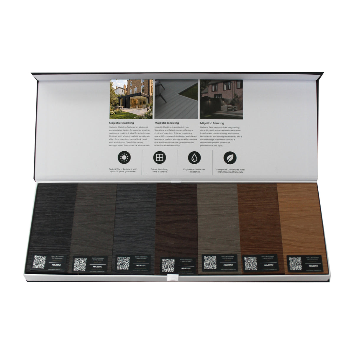 Prestige Capped Composite Decking - Sample Pack — open sample box