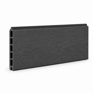 Charcoal Black Prestige woodgrain fence board — board detail