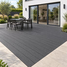 Graphite Grey Prestige standard decking — different projects — installed project visualisation
