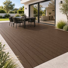 Walnut Prestige standard decking — different projects — installed project visualisation