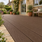 Walnut Prestige standard decking — different projects — installed detail visualisation