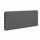 Prestige woodgrain capped composite fence board – Graphite Grey – board profile