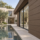 Walnut Prestige woodgrain shiplap — installed architectural visualisation