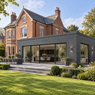 Anthracite Grey Signature woodgrain shiplap — installed architectural visualisation