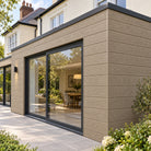 Oak Signature woodgrain shiplap — installed architectural visualisation